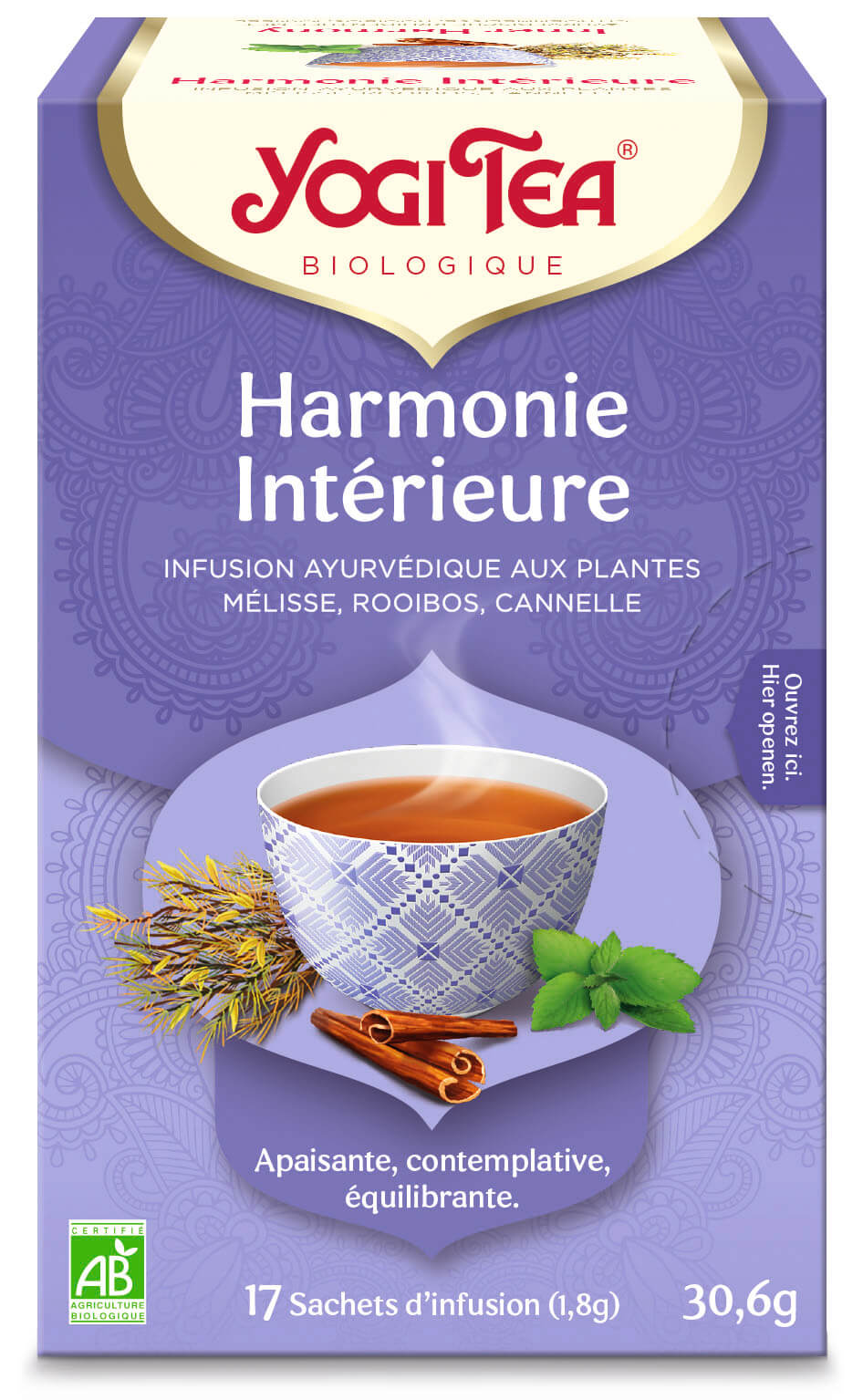 Yogi thé Harmonie intérieure bio 17 sachets